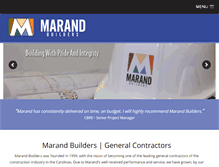 Tablet Screenshot of marandbuilders.com